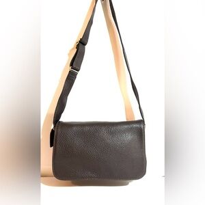 Coach vintage pebbles leather Dark Brown Leather Crossbody Bag